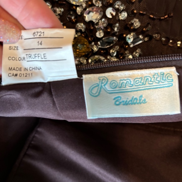 New Brown dress for prom, party, or other occasion NWT - Picture 4 of 6